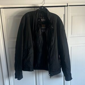Barbour international sprocket wax black jacket xl